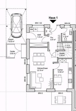 Foto - Moderne DHH – 3 ZKB, Garten, Carport, FBH, WP