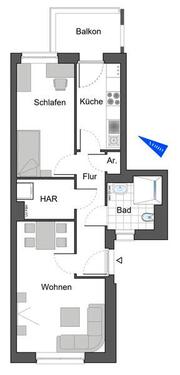 Foto - 2 Zimmer Etagenwohnung in Bensheim