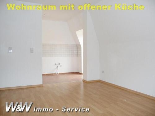 Foto - 2 Zimmer Dachgeschoßwohnung zur Miete in Reinsdorf