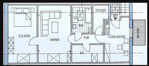 Foto - 2 Zimmer Etagenwohnung zur Miete in Berglern