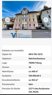 Foto - Mehrfamilienhaus - 500.000,00&nbsp;EUR Kaufpreis, ca.&nbsp; 490,00&nbsp;m&sup2;