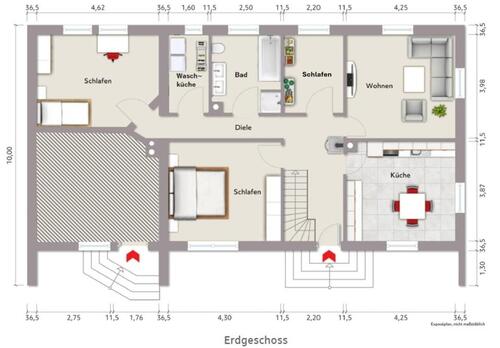 Foto - 4-Zimmer EG-Wohnung mit 90m² im Zentrum von Emersacker