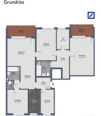 Foto - 6 Zimmer Wohnung zur Miete - 1.700,00&nbsp;EUR Kaltmiete, ca.&nbsp; 130,00&nbsp;m&sup2;