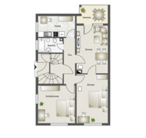 Helle 3-Zimmer-Wohnung Hochparterre 3- Familienhaus HN Zentrum - Heilbronn Kernstadt