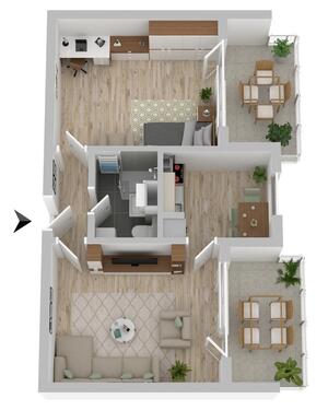 Foto - 2 Zimmer Erdgeschoßwohnung zur Miete in Zeitz