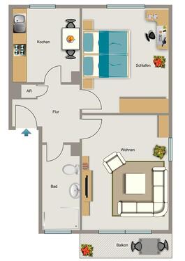 Foto - Etagenwohnung zur Miete in Essen