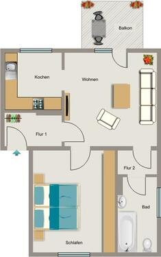 Foto - Etagenwohnung zur Miete in Essen