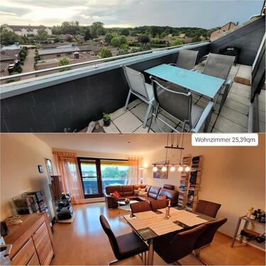 Foto - Helle 3-Zimmer-Dachgeschosswohnung mit großer West-Terrasse