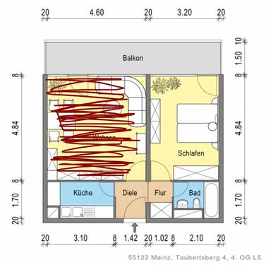 Foto - Etagenwohnung in Mainz zur Miete
