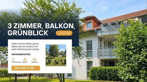 Foto - Gepflegte 3-Zi-ETW mit Balkon, Keller & Stellplatz in Naunhof