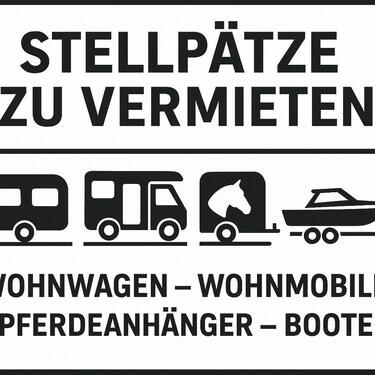 Foto - Stellplatz für Wohnwagen, Wohnmobile, Boote oder Pferdeanhänger