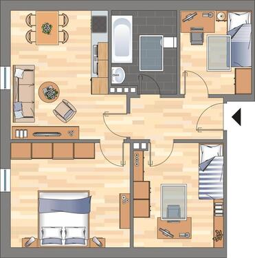 Foto - Demnächst frei! 2-Zimmer-Wohnung in Wilhelmshaven Fedderwardergroden