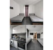 Zentrale 1 Zimmer Wohnung mit Ausstattung für Studenten Singles - Nürnberg Rabus