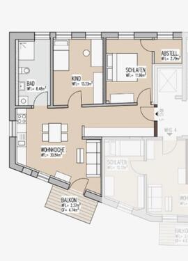 Foto - Mietwohnung - 850,00 EUR Kaltmiete,