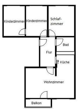 Foto - Etagenwohnung in Halle (Saale) zur Miete