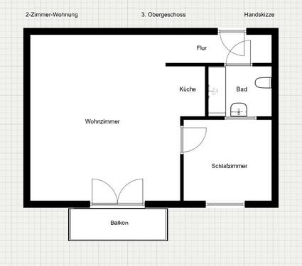 Foto - 2 Zimmer Etagenwohnung zur Miete in Mittweida