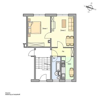 Foto - 2 Zimmer Etagenwohnung zur Miete in Grabow