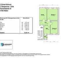 2 Raum Wohnung in Meißen - 330,00&nbsp;EUR Kaltmiete, ca.&nbsp; 61,50&nbsp;m&sup2; in Meißen (PLZ: 01662)