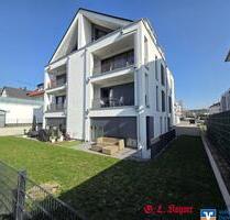 3-Zimmer-Wohnung in Mainz-Kastel: Neubau 2023, Terrasse, Gartenanteil, Einbauküche, Tiefgarage - Wiesbaden