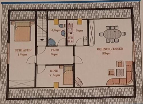 Foto - Dachgeschoss Wohnung in Rhena zu vermieten