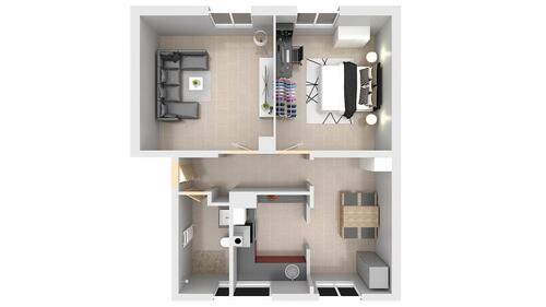 Foto - 2,5 Zimmer - möbilierte Wohnung