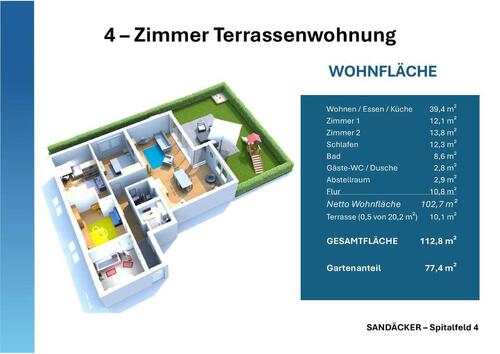 Foto - 4 Zimmer Terrassenwohnung zur Miete in Veitshöchheim