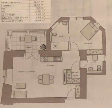 Foto - 2 Zimmer Etagenwohnung zur Miete in Vallendar