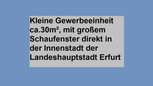 Foto - Kleine Gewerbeeinheit mit Schaufenster in zentraler Altstadtlage