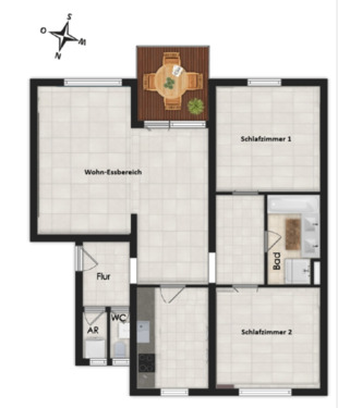 Foto - Zentral gelegene 3 Zimmerwohnung in Reutlingen 79qm