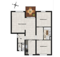 Zentral gelegene 3 Zimmerwohnung in Reutlingen 79qm