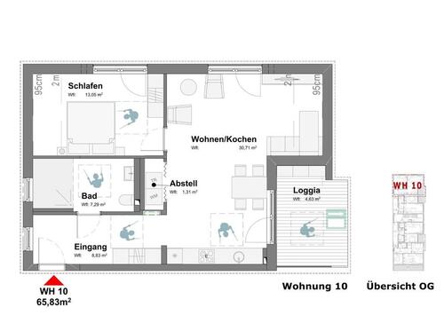 Foto - Etagenwohnung in Dinkelscherben zur Miete