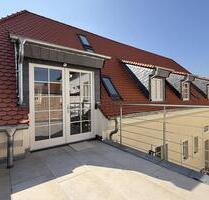 Stilvoll kernsanierte Maisonettewohnung mit Küche und tollem Ausblick als Erstbezug - Freinsheim