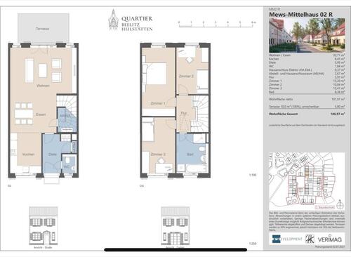 Foto - 4 Zimmer Reihenhaus zur Miete in Beelitz