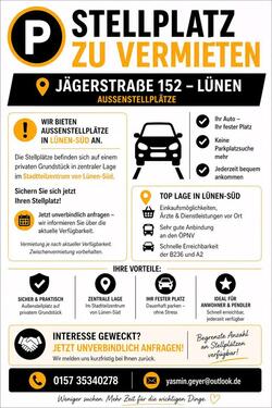 Foto - ️Stellplatz zu vermieten in Lünen-Süd (Jägerstraße 152)