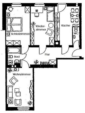 Foto - 3 Zimmer Etagenwohnung in Dresden