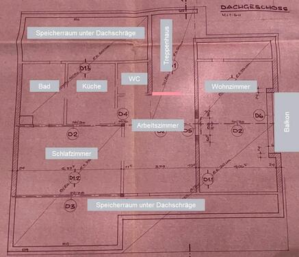 Foto - Dachgeschoßwohnung in Ditzingen zur Miete