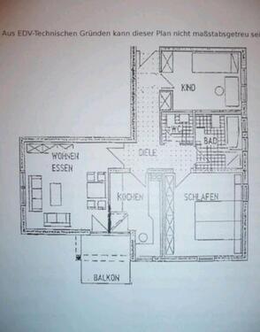 Foto - 3-Zimmer-Wohnung mit Balkon ca. 79m² mit Einbauküche