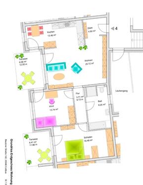 Foto - 3 Zimmer Etagenwohnung zur Miete in Cottbus