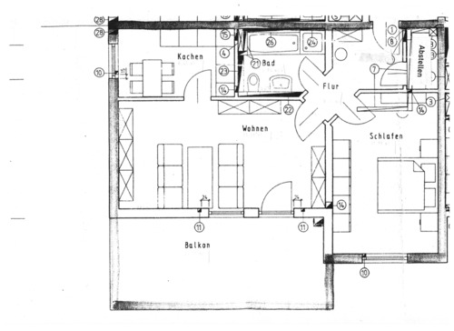Foto - 2-ZKB Wohnung - 600,00&nbsp;EUR Kaltmiete, ca.&nbsp; 72,00&nbsp;m&sup2;