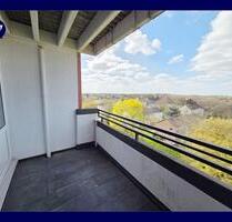…mit Balkon-Fernblick: renovierte 3 Zimmer, guter Schnitt, separate Küche, modernes Duschbad, Aufzug - Gladbeck Alt-Rentfort