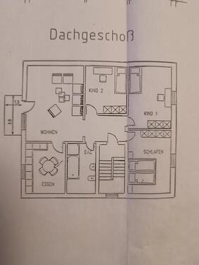 Foto - Dachgeschoßwohnung - 735,00 EUR Kaltmiete,