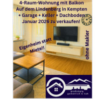 Eigenheim statt Miete! ETW mod. 75m2 Balkon Garage neues Bad mF - Kempten (Allgäu) Auf dem Lindenberg