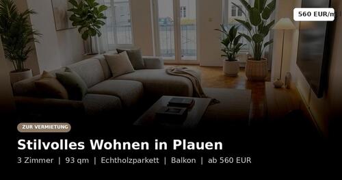 Foto - Moderne 3-Raum-Wohnung mit Balkon, Stellplatz & Parkett