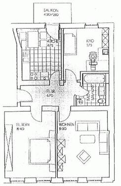 Foto - Etagenwohnung zur Miete in Halle (Saale)