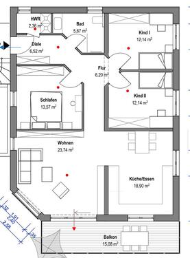 Foto - Mietwohnung - 1.500,00 EUR Kaltmiete,