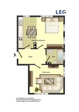 Foto - 1 Zimmer Etagenwohnung zur Miete in Duisburg