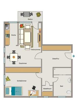 Foto - Etagenwohnung in Gelsenkirchen zur Miete