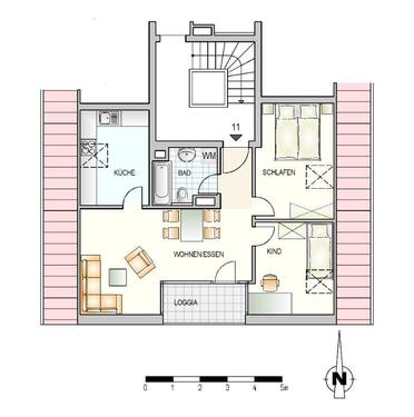 Foto - Dachgeschoßwohnung in Ulm zur Miete