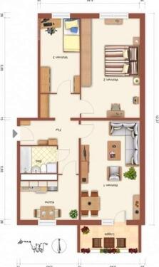 Foto - 3 Raum Wohnung - 740,00 EUR Kaltmiete,