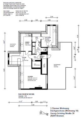 Foto - Sanierte 3-Zimmer Wohnung im Altbremer Haus mit Dachterasse